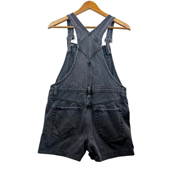 Women's Black Denim Overalls - Picture 4 of 7